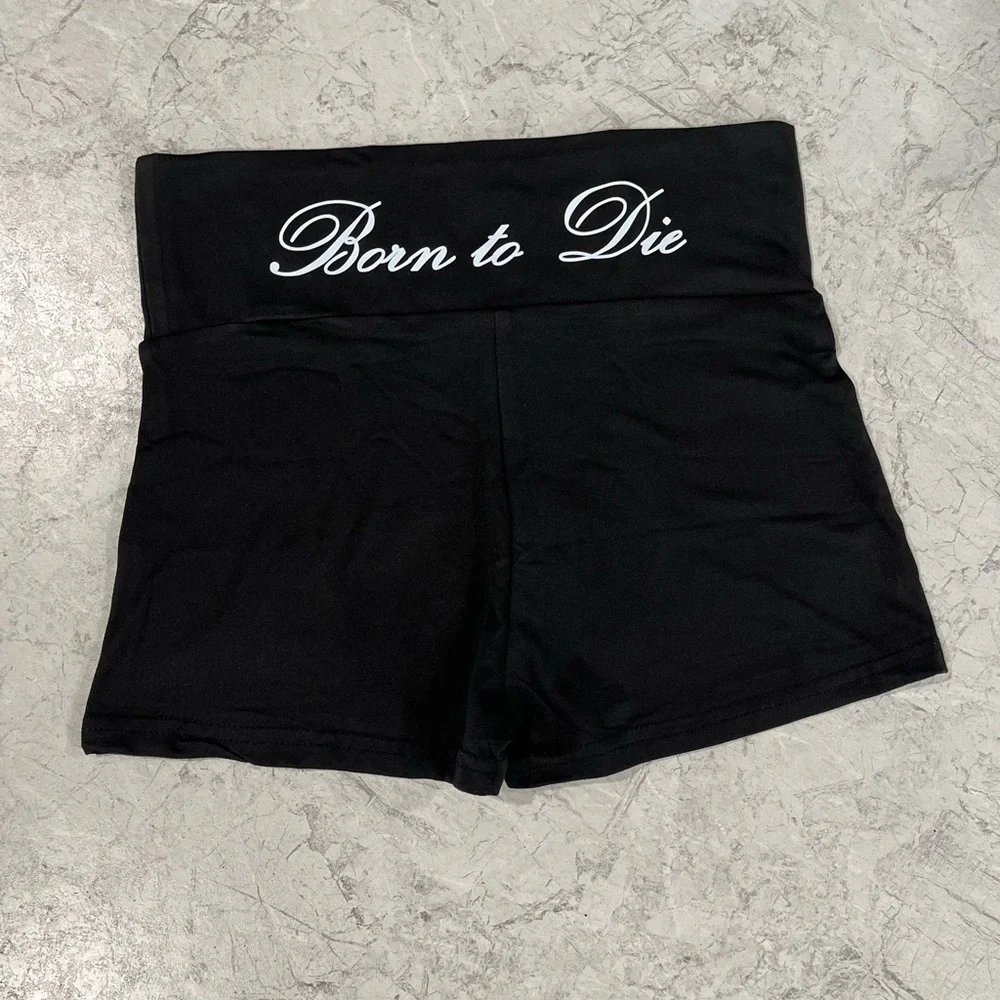 Lana del Rey Born to Die Shorts π©β‘πͺ Black Born to Die short booty shorts π€π - Picture 1 of 2